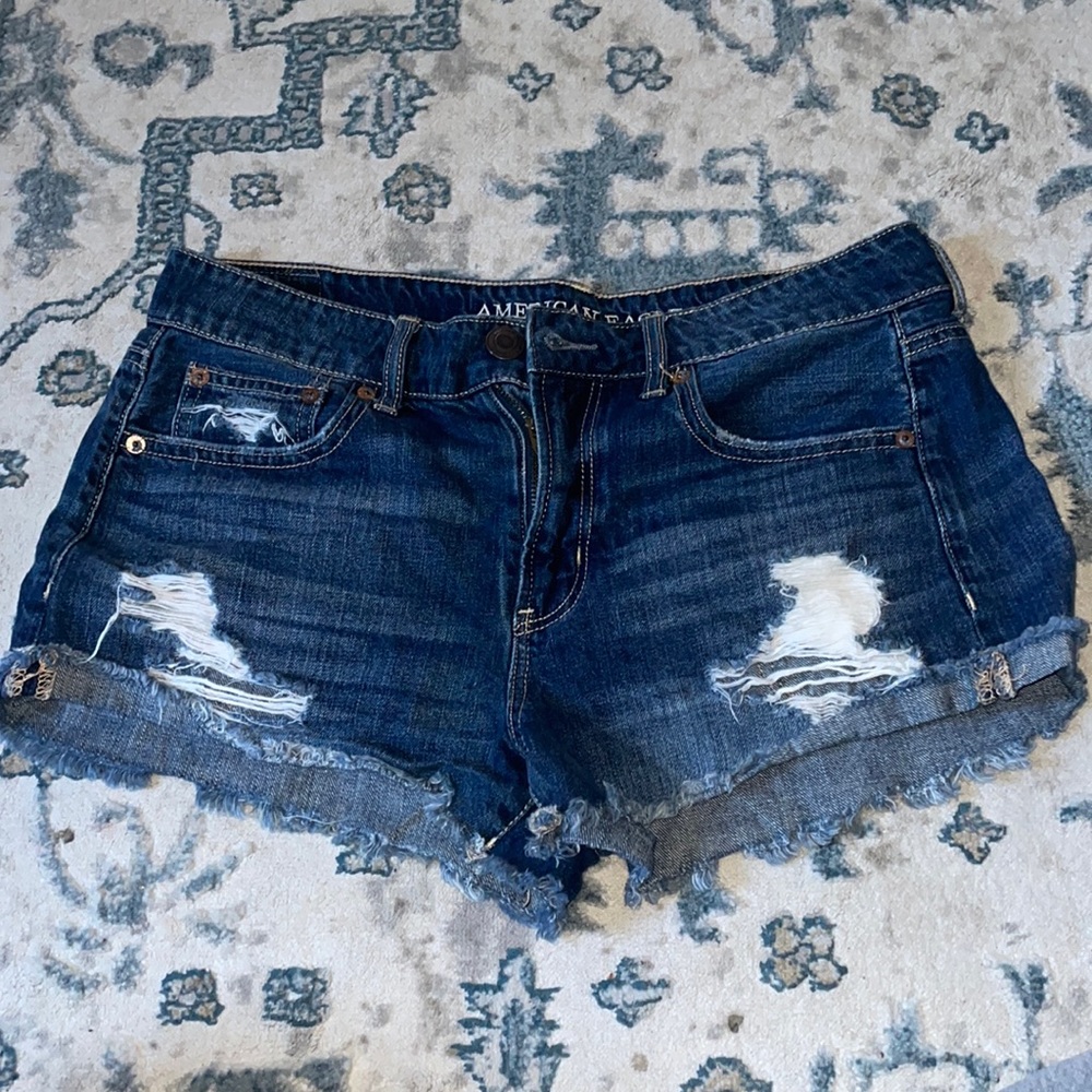 American Eagle Ripped Jean Short